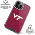 Virginia Tech University Maroon iPhone 16 Pro Clear Case